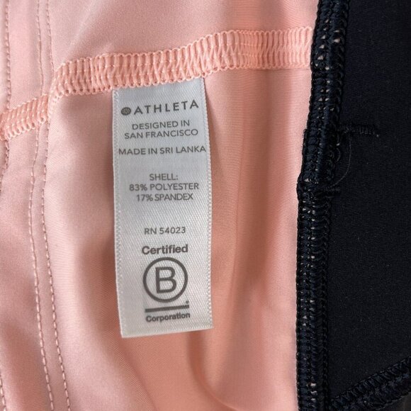 Athleta‎ Velocity Stash Pocket Crop Leggings Womens Colorblock Stretch Size M - Picture 16 of 16